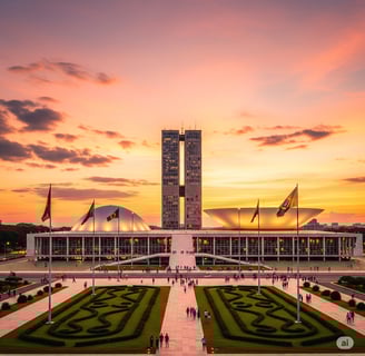representação grafica do congresso nacional do Brasil