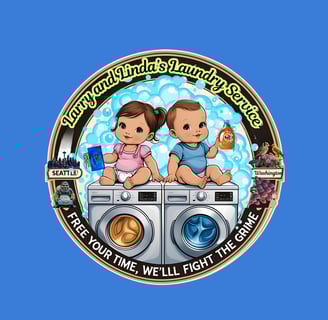 Larry & linda's laundry service logo