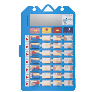 Organized Webster-Pak for Daily Medication Management