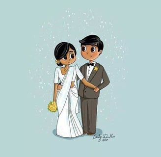 a brown married couple