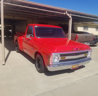 The Dream truck, shiny and red!