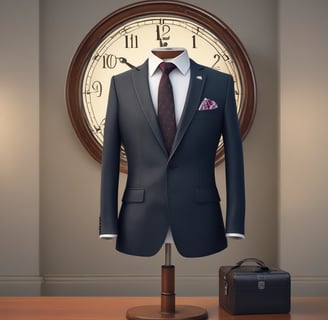Several white tags tied with a brown twine are placed on top of a wooden surface. The tags read 'WEEKEND ORDER CUSTOM PANTS AND SHIRT HANDCRAFTED IN INDONESIA'. Nearby, there are small compartments holding metallic objects, possibly screws, and a pair of scissors.