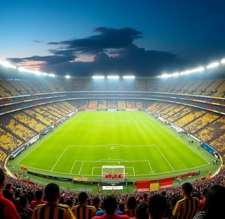 Barcelona SC x El Nacional em campo pela Liga Pro