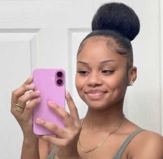 natural hair high bun