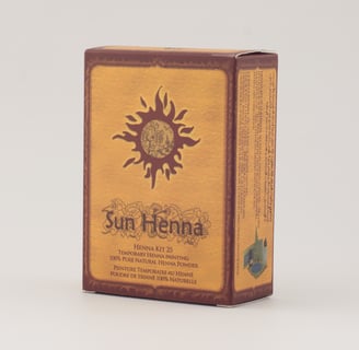 Sun Henna Kit 25 product image on grey background