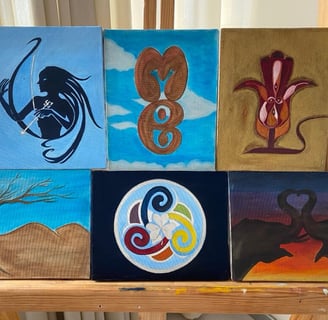 Artist Yous small oil paintings