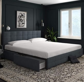 Platform Storage Bed for a clutter free bedroom