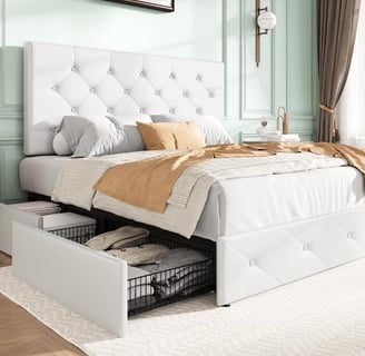 Platform Storage Bed for a clutter free bedroom