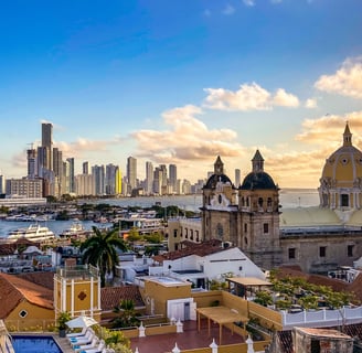 Vista panorámica de Cartagena de Indias
