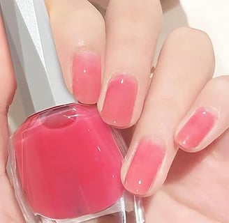 Uñas jelly rosa