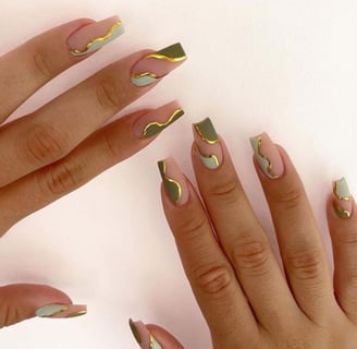 Uñas abstractas