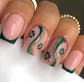 Uñas San patricio