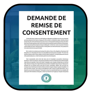 Logo de la demande de remise de consentement au TAL