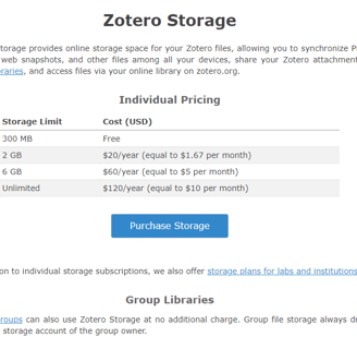 storage