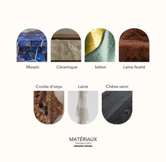 une palette de matériaux