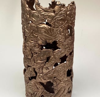 Photographie d'un bronze brut de fonte