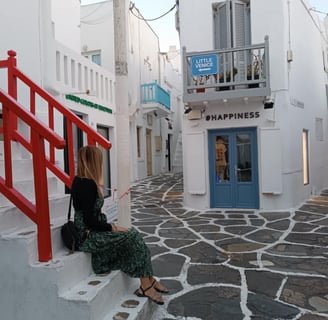 Happiness store, Mykonos , early morning