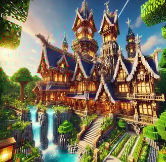 beautiful building of Minecraft