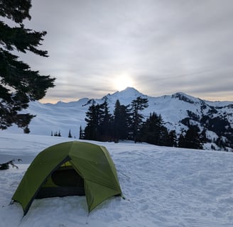 winter camping, backpacking, NEMO Dagger 3