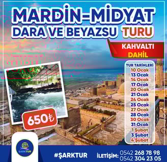 Mardin Midyat Dara Ve Beyazsu Turu