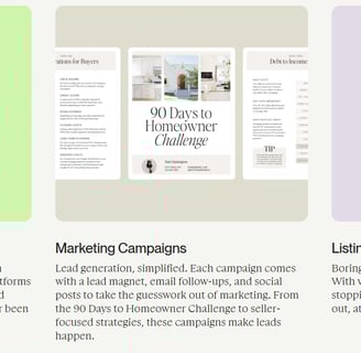 Coffee and Contracts a website page with a bunch of different types of email