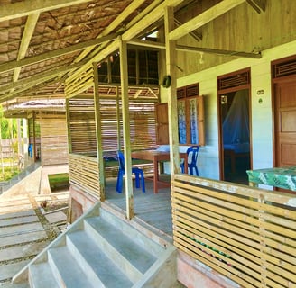 Scenic view of Afulu Surf Resort, showcasing beachfront bungalows and tropical vibe.