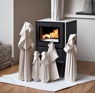 Chimenea de leña con horno