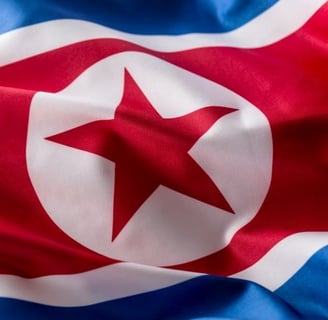 Pohjois Korean lippu