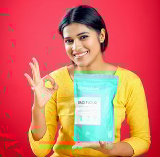 "Top health benefits of ragi for skin and hair, including hydration, acne-fighting, and promoting 