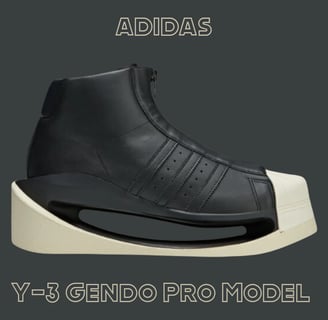 a pair of adidas sneakers,  adidas Y-3 Gendo Pro Model