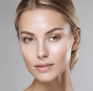 a woman's hand holding a bottle of lotion