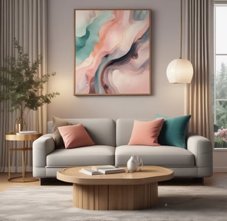 Bright living room with modern inventory