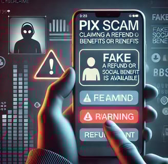 O Golpe do Benefício ou Reembolso via Pix é uma armadilha que explora a confiança e o desejo das pessoas de receberem valores