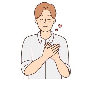 A boy feeling loved and supported