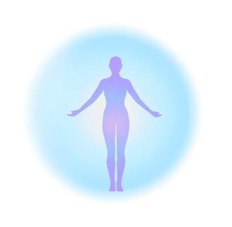 Biofield of a person.