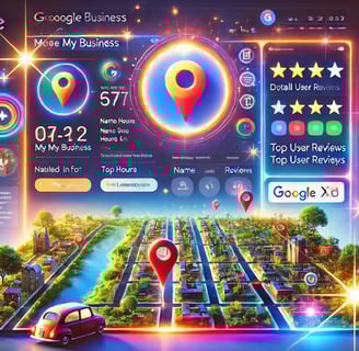 Elementos clave del SEO local, como Google My Business, reseñas y mapas.