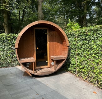 Privé sauna bij je ecologisch vakantiehuisje