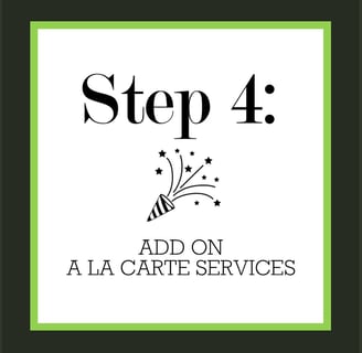 Step 4: Purchase add-on services to better help you obtain your goals