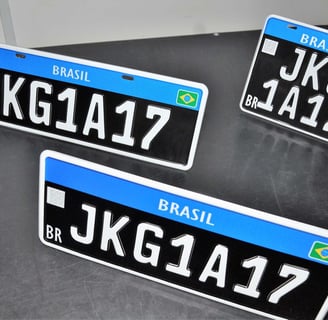 Placa preta mercosul 2023