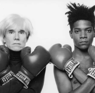 Andy Warhol e Jean-Michel Basquiat. Fonte: Michael Halsband/Landov