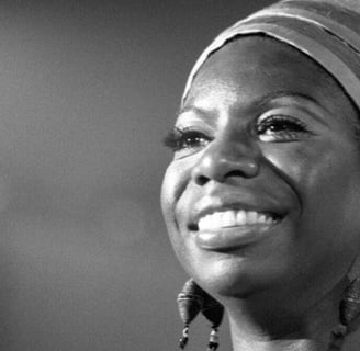 foto da cantora e ativista, Nina Simone