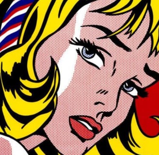Roy Lichtenstein criava obras que até hoje são bastante familiares por conta de sua popularidade.