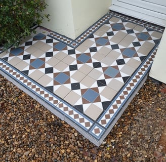 Victorian style tilling