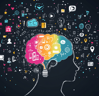 a person with a brain map of a brain