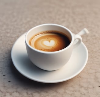 glass cup filled with ice latte on tabletop