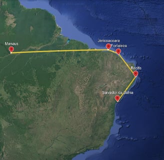 Itinerario di due settimane nel nord del Brasile