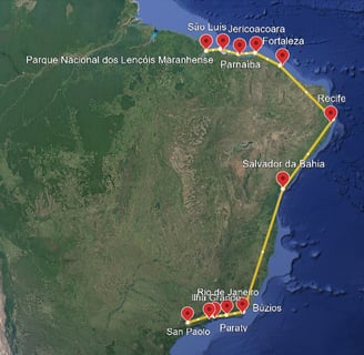 Itinerario di 5 settimane in Brasile