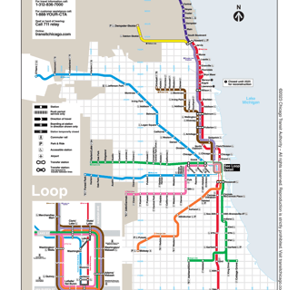 Chicago rail system map