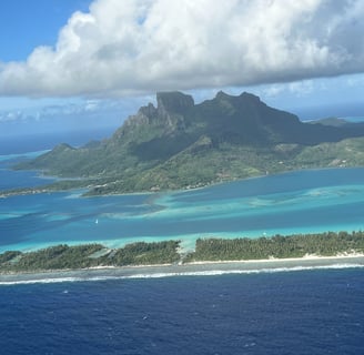 Our first view of Bora Bora