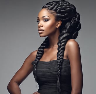 woman with braid hair